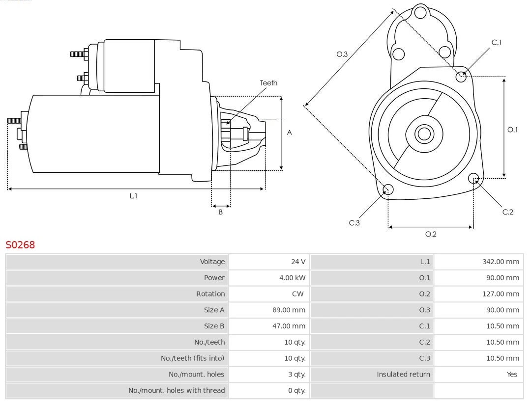 AS-PL S0268 Starter