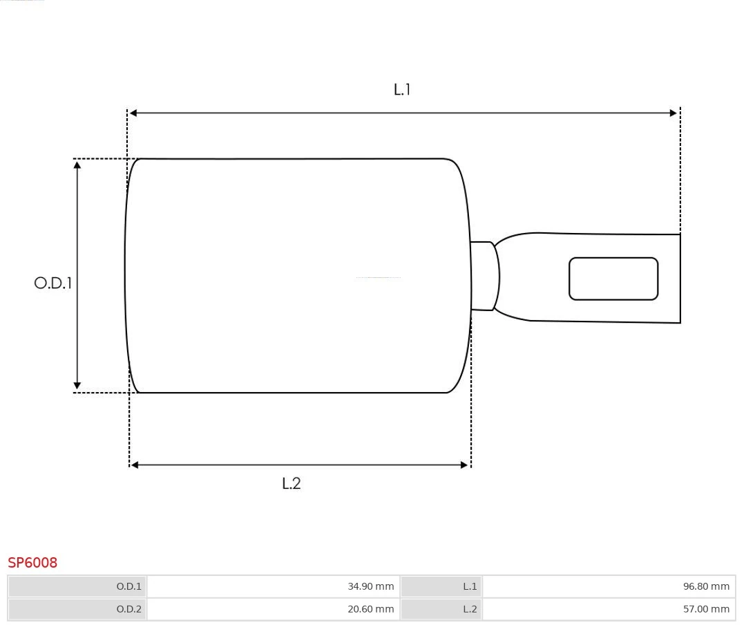 Repair Kit, starter Brand new AS-PL SP6008