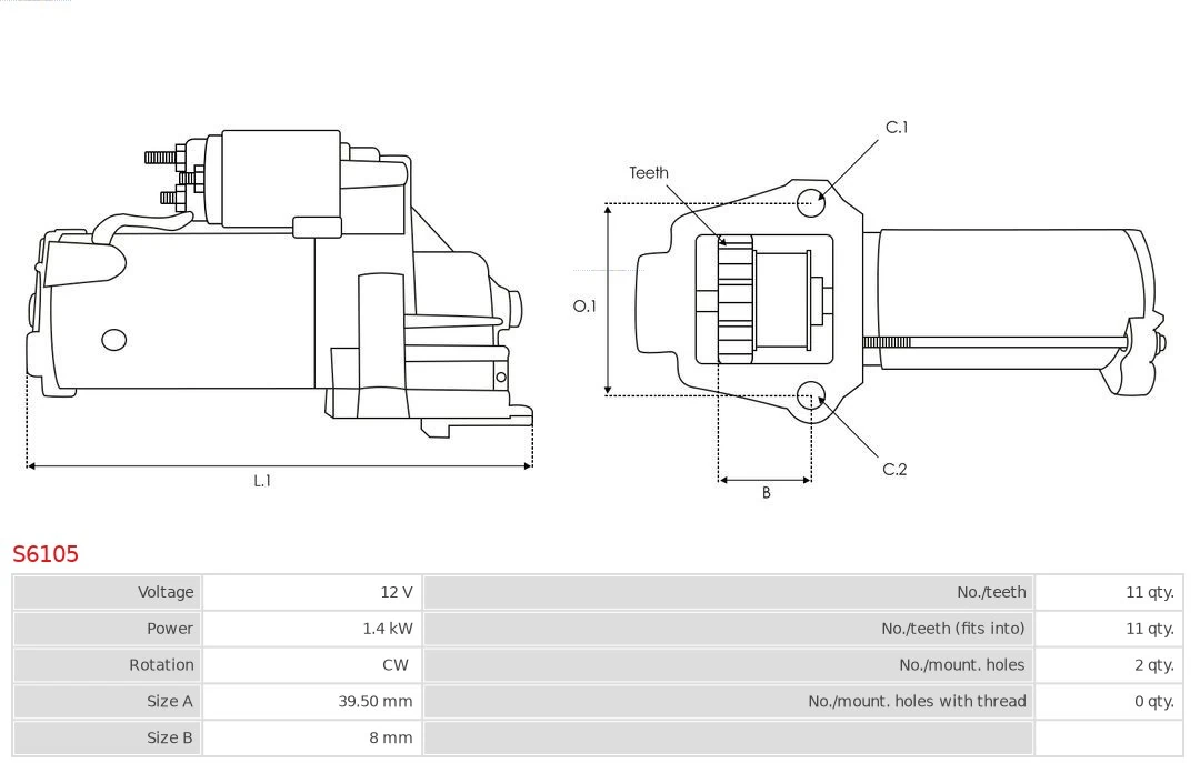 AS-PL S6105 Starter