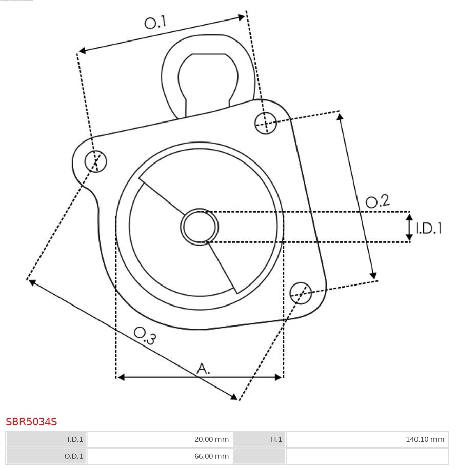AS-PL SBR5034S Starter Lid, carburettor