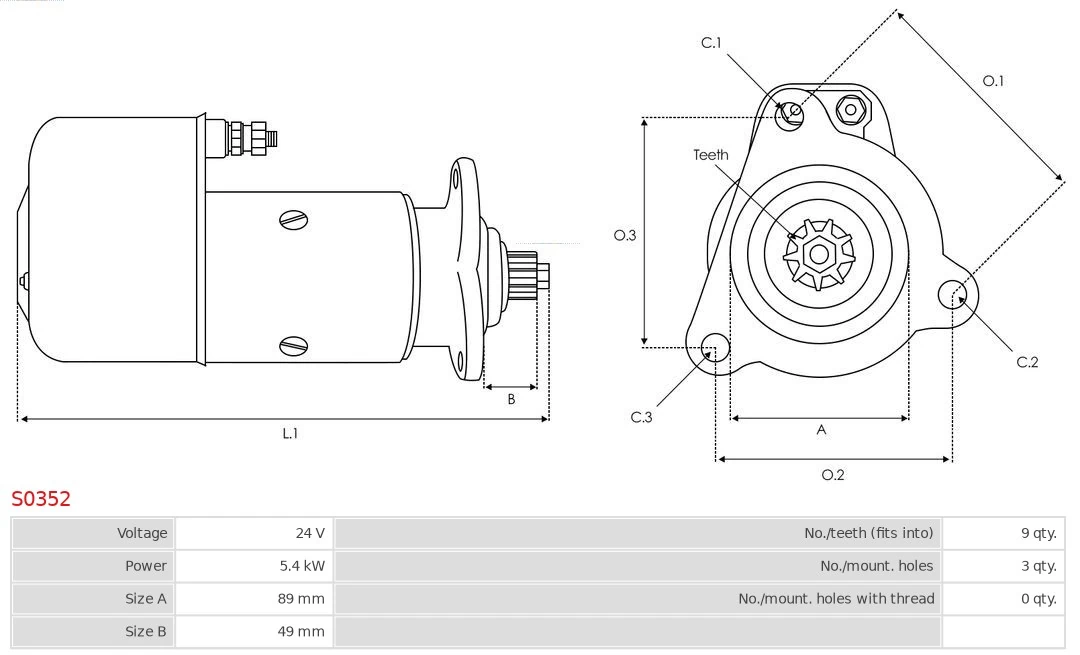 AS-PL S0352 Starter