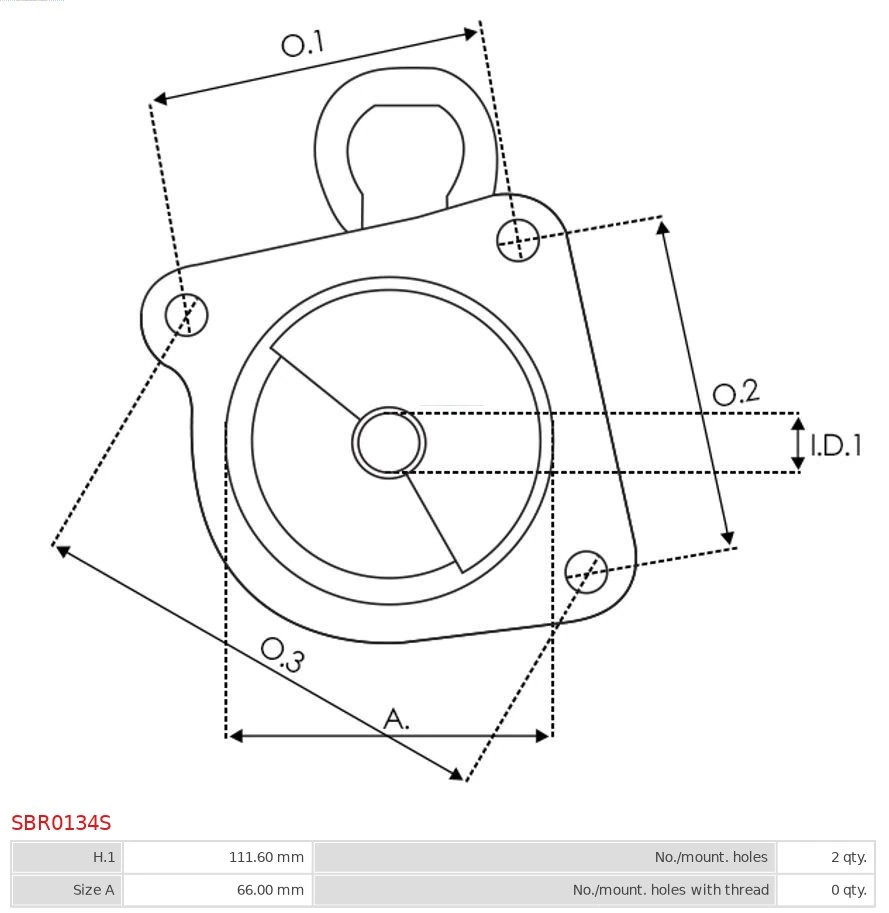 AS-PL SBR0134S Starter Lid, carburettor