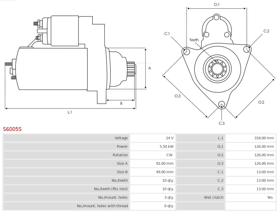 AS-PL S6005S Starter