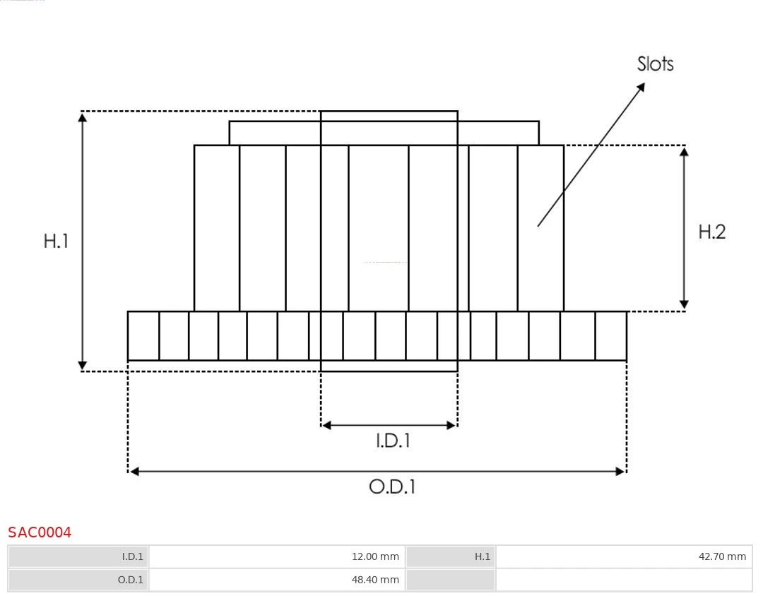 AS-PL SAC0004 Armature, starter