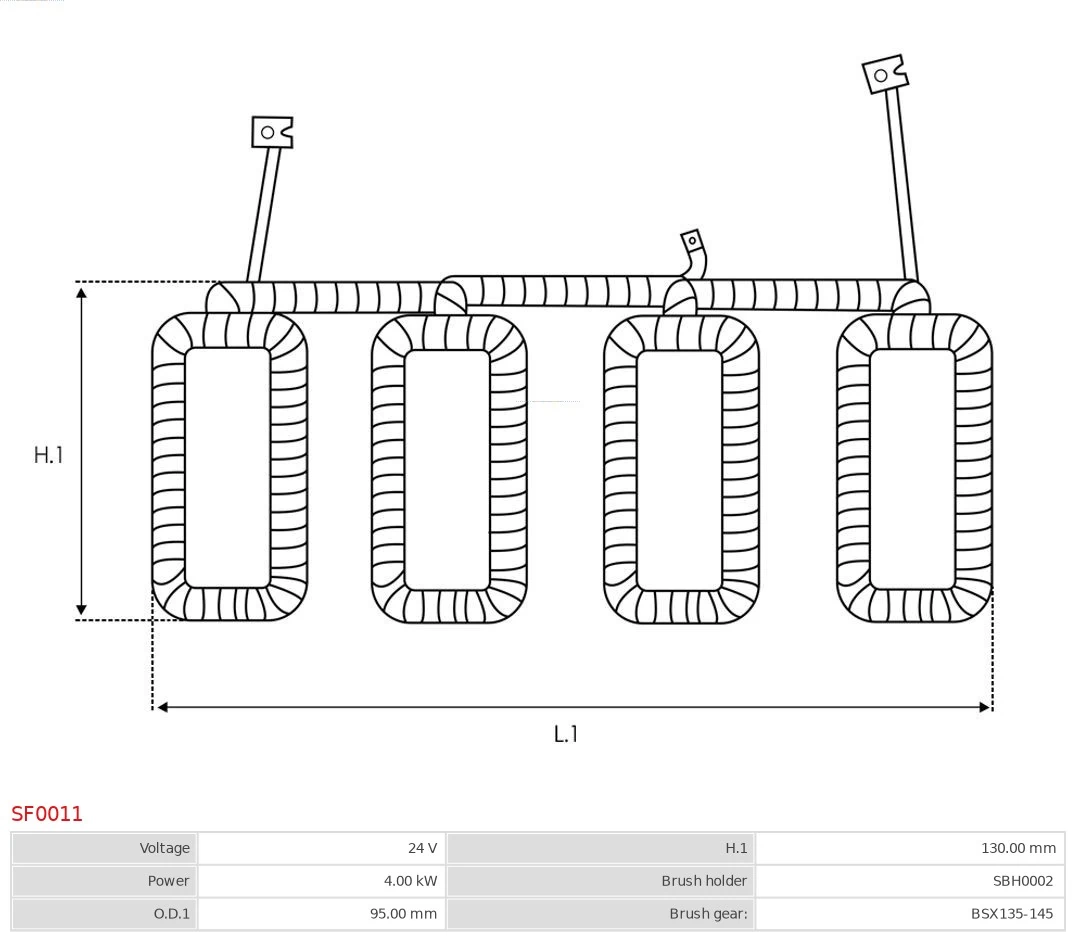 AS-PL SF0011 Holder, carbon brushes