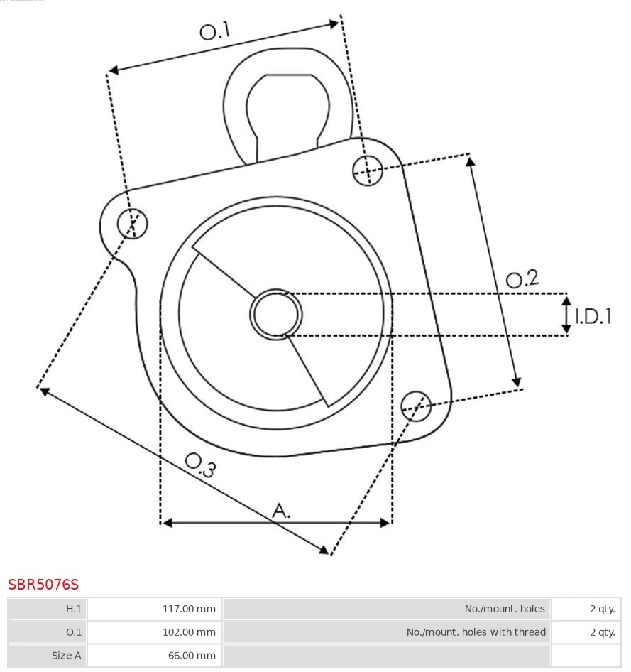 AS-PL SBR5076S Starter Lid, carburettor