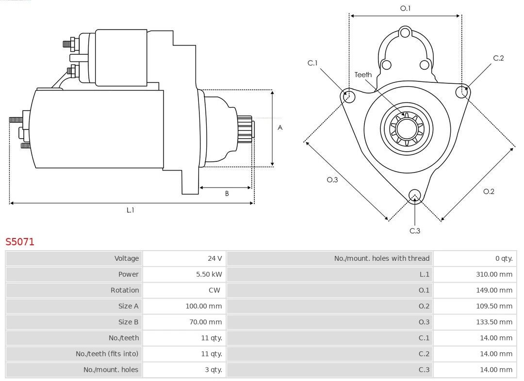 AS-PL S5071 Starter
