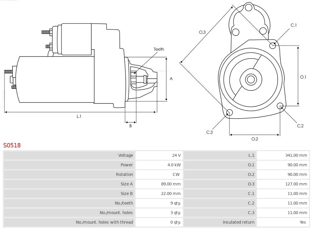 AS-PL S0518 Starter