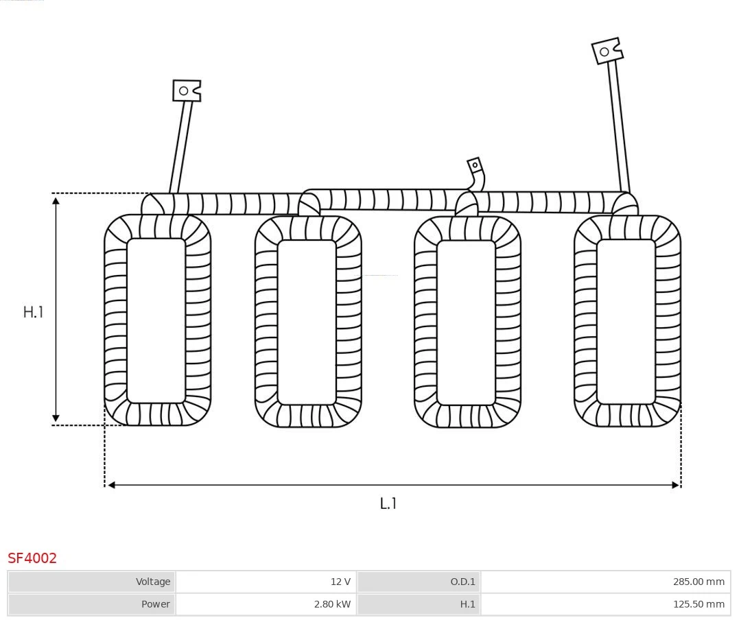 AS-PL SF4002 Field Winding, starter