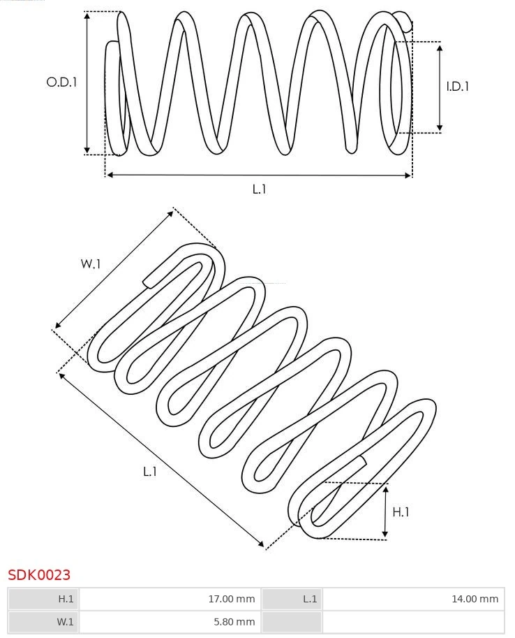 Repair Kit, starter Brand new AS-PL SDK0023