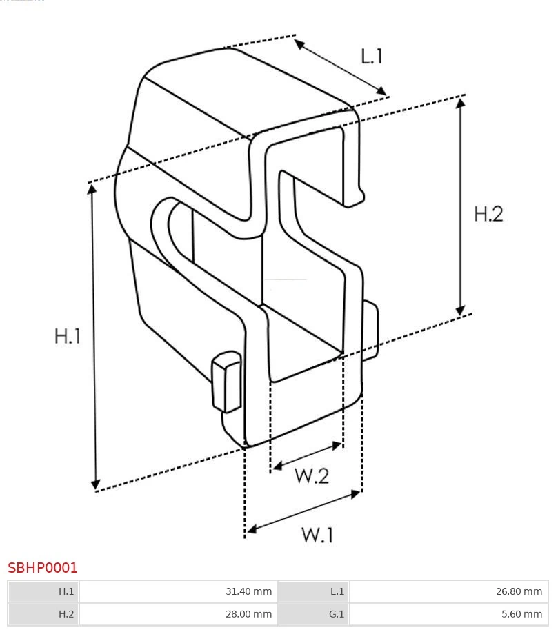 Repair Kit, starter Brand new AS-PL SBHP0001