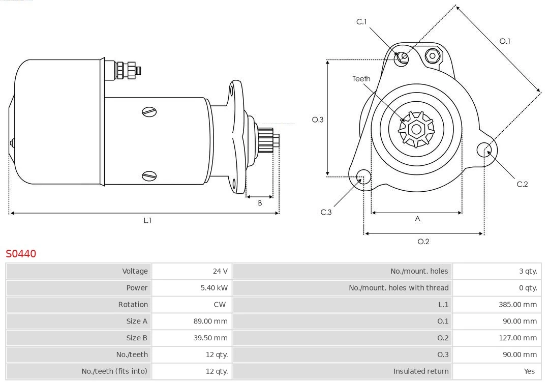 AS-PL S0440 Starter