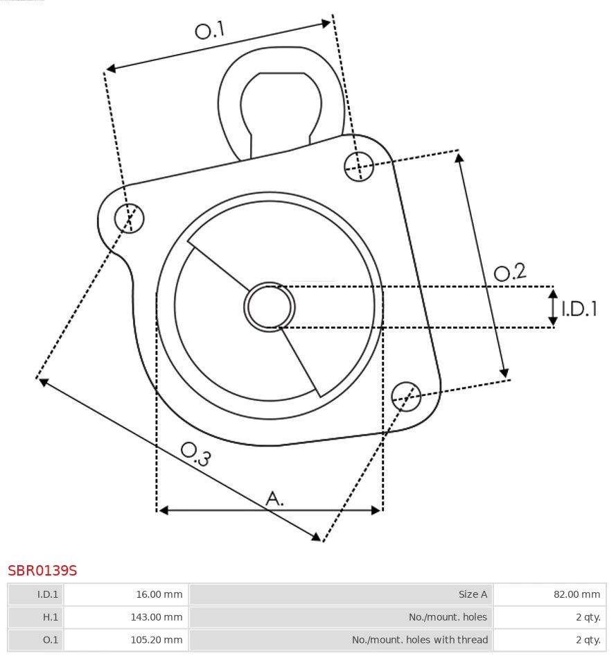AS-PL SBR0139S Starter Lid, carburettor