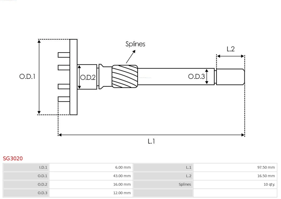 AS-PL SG3020 Repair Kit, starter