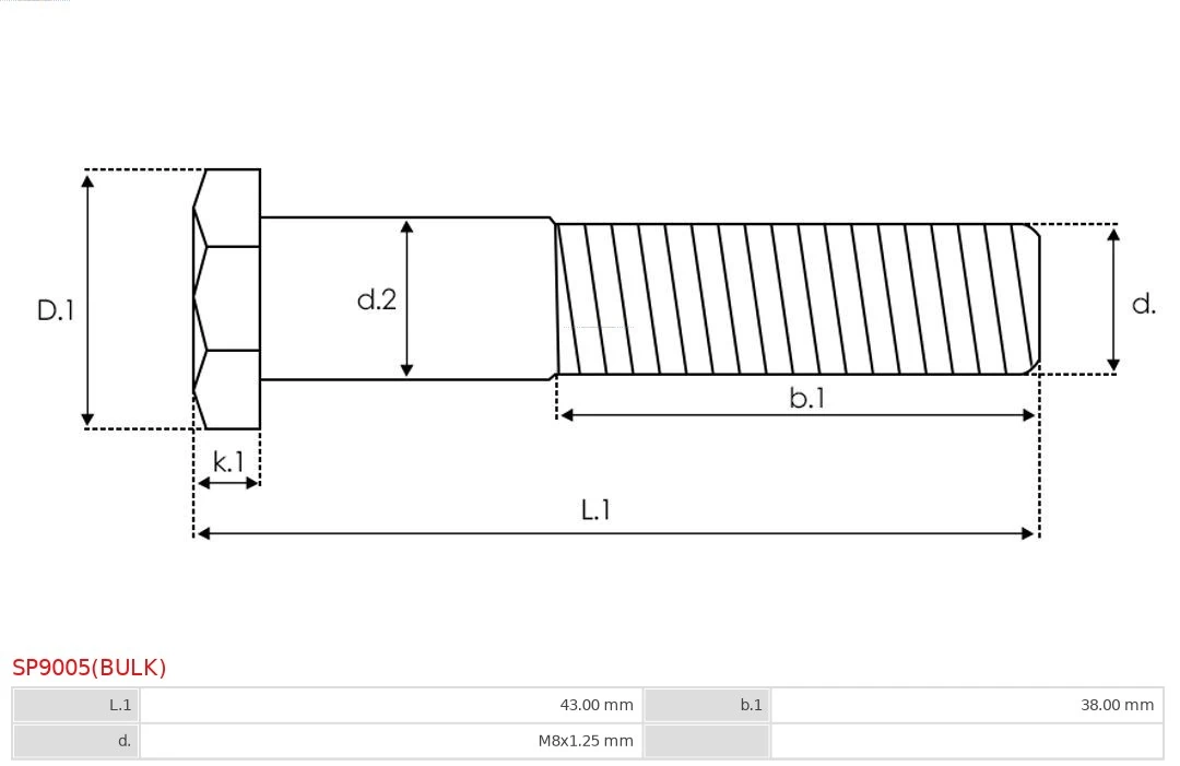 Kit Pembaikan, Penghidup Brand new AS-PL SP9005(BULK)