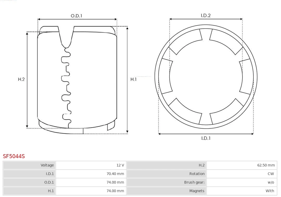 Field Winding, starter Brand new AS-PL SF5044S