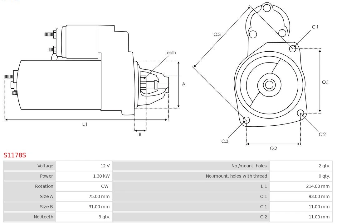 AS-PL S1178S Starter