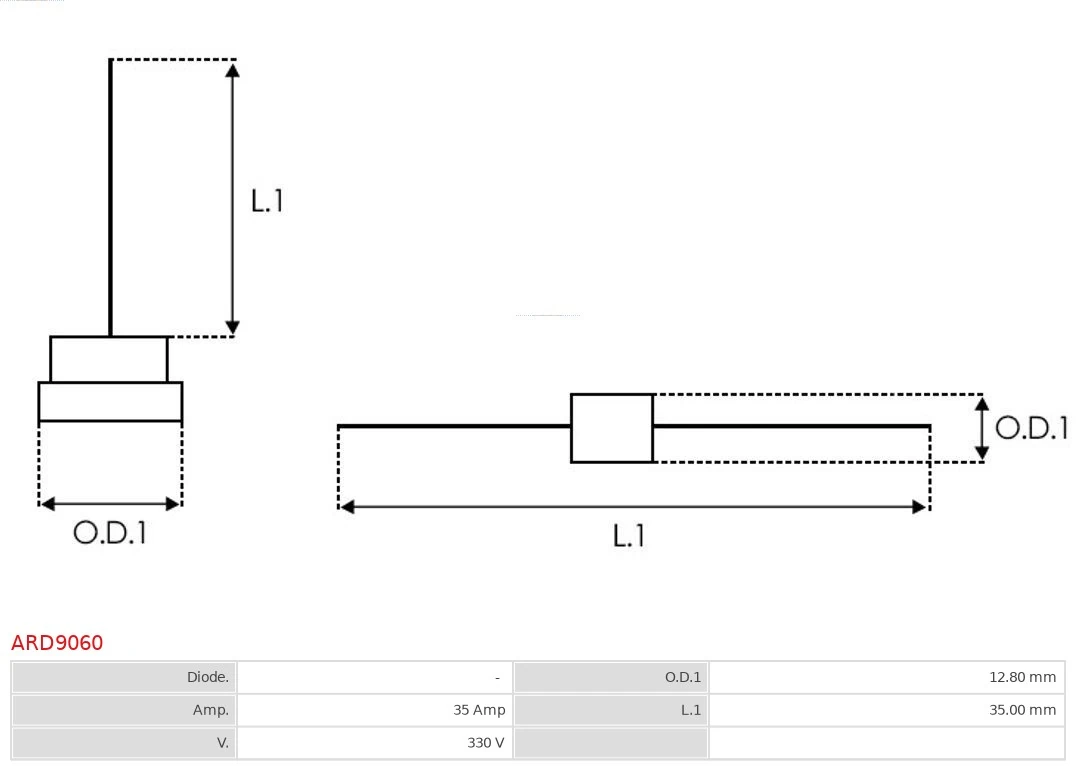 Gleichrichter, Generator Brandneu AS-PL ARD9060