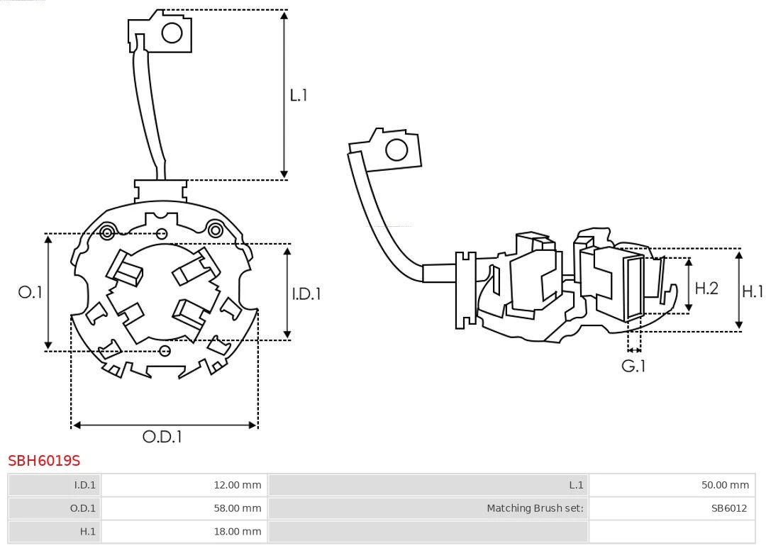AS-PL SBH6019S Starter Lid, carburettor