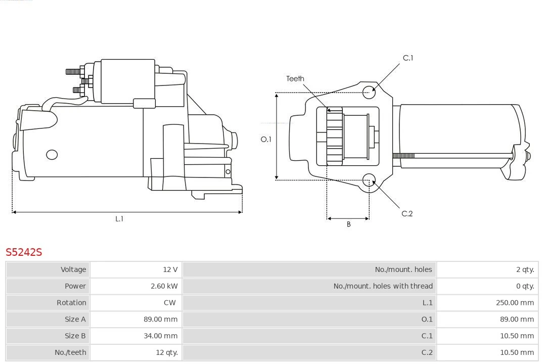 AS-PL S5242S Starter