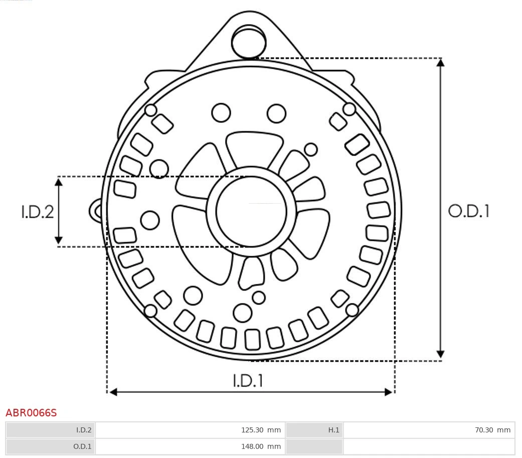 AS-PL ABR0066S Bracket, alternator drive flange