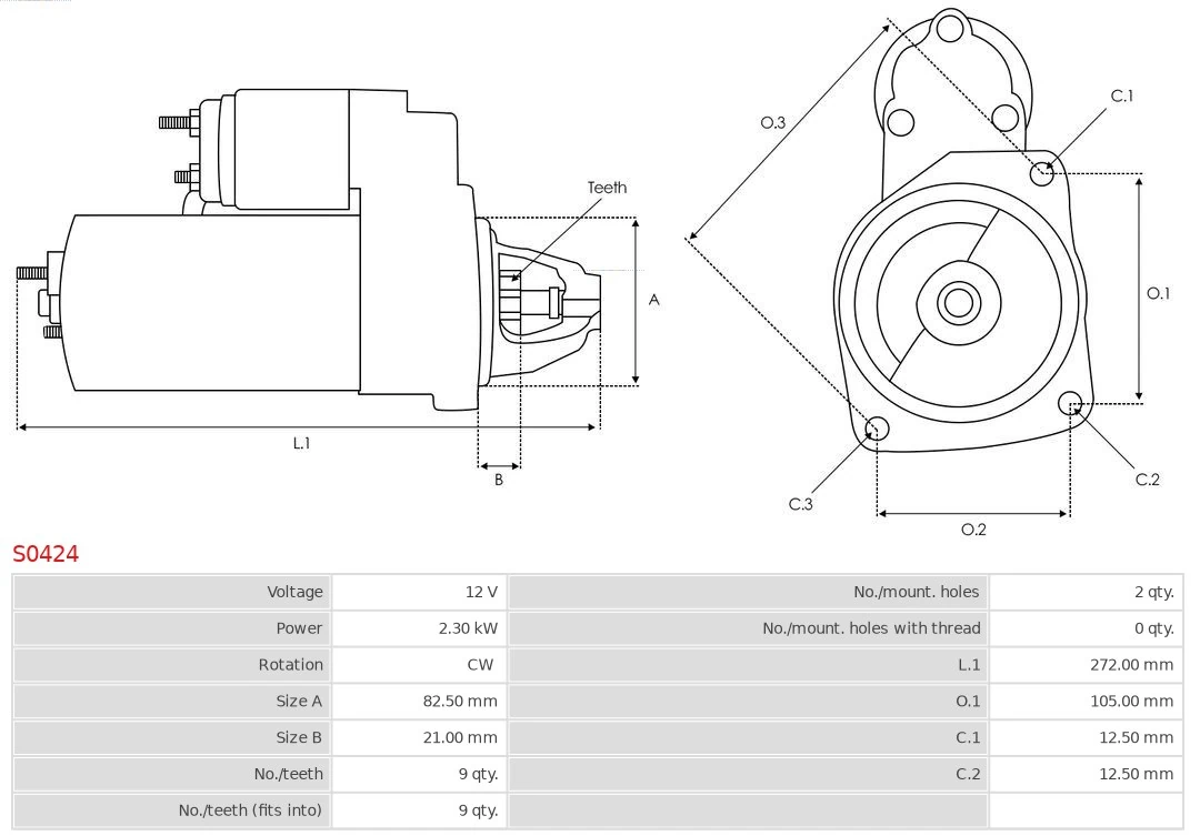 AS-PL S0424 Starter