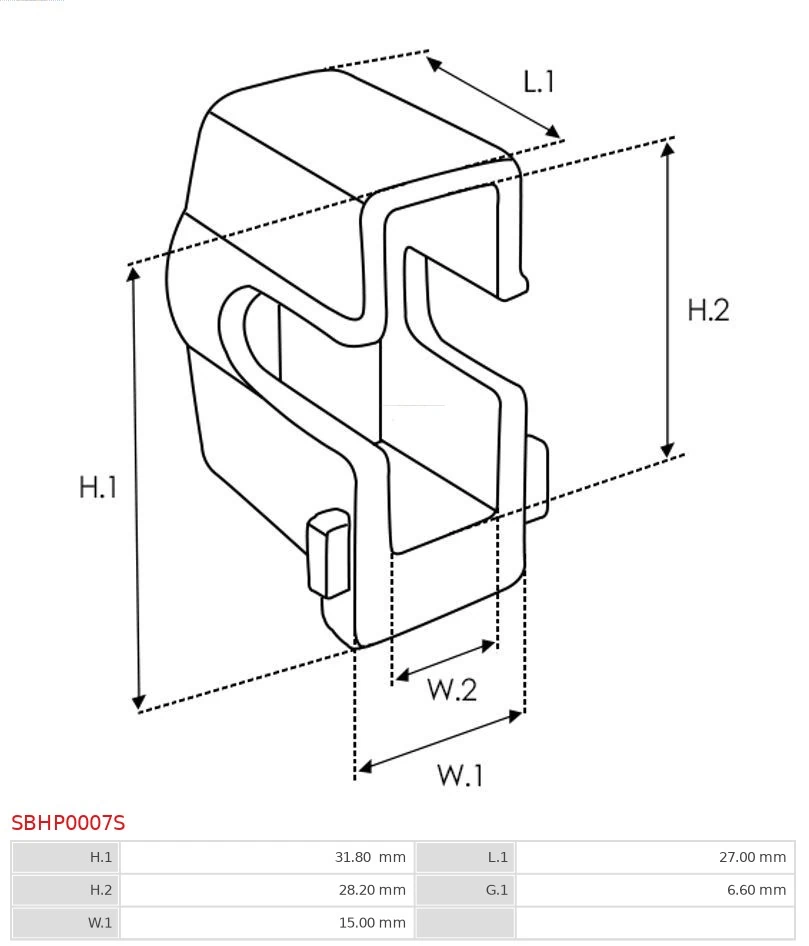 Repair Kit, starter Brand new AS-PL SBHP0007S