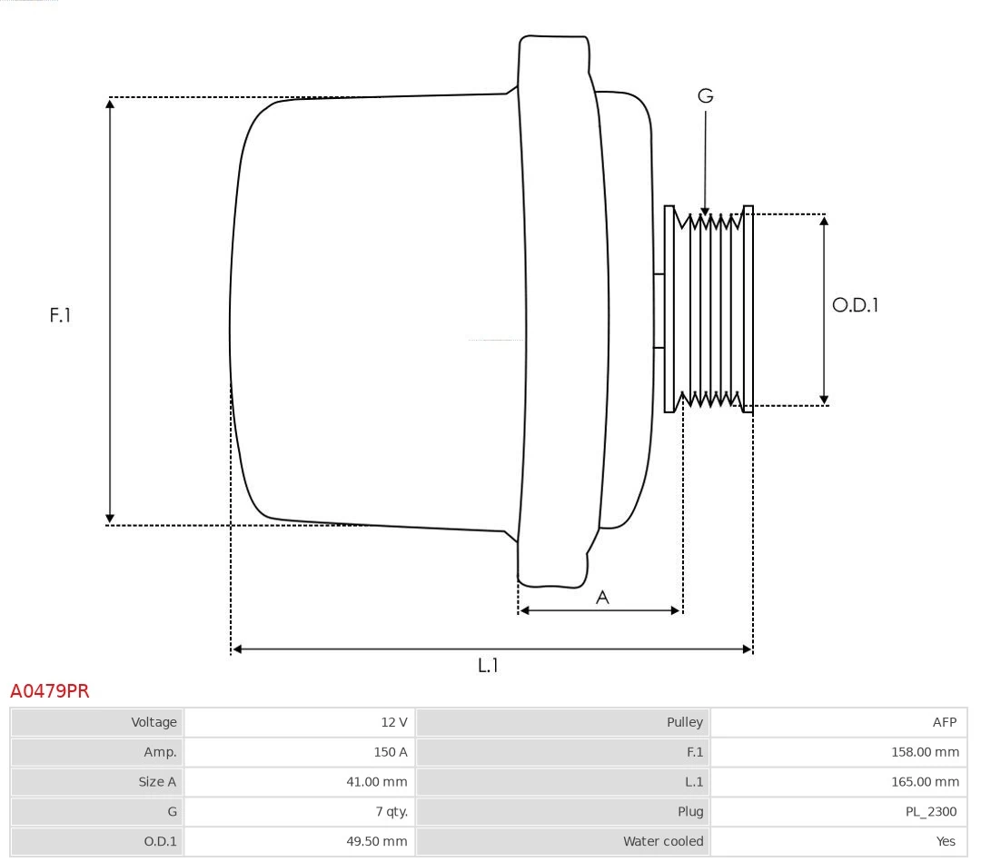 AS-PL A0479PR Alternator