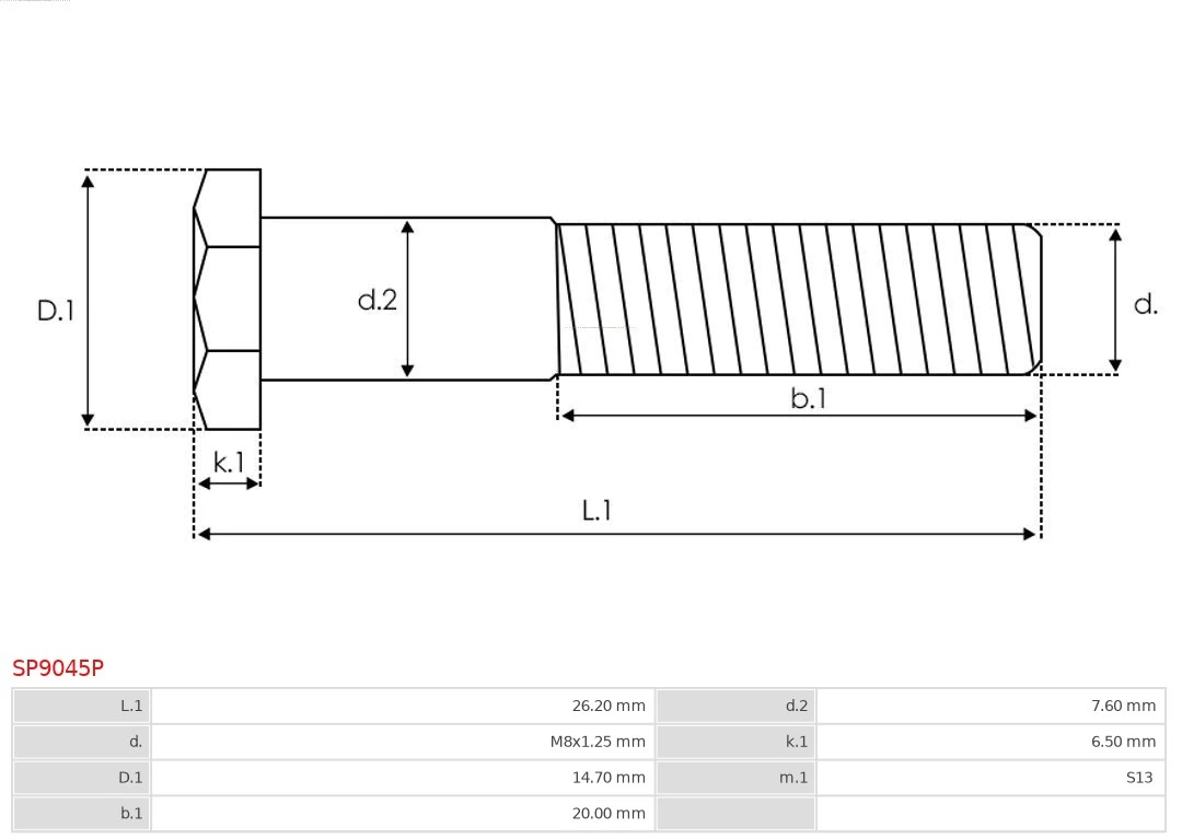 AS-PL SP9045P Repair Kit, starter