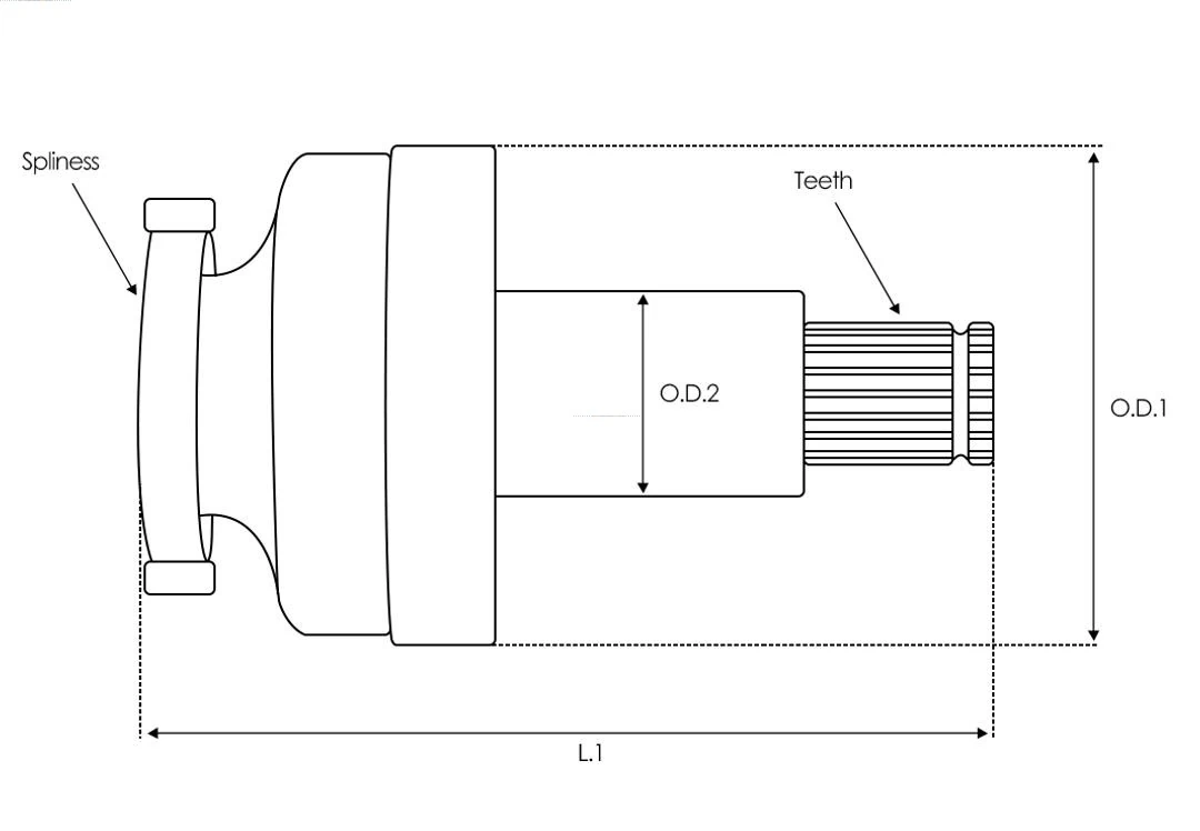 Freewheel Gear, starter Brand new AS-PL SD5059