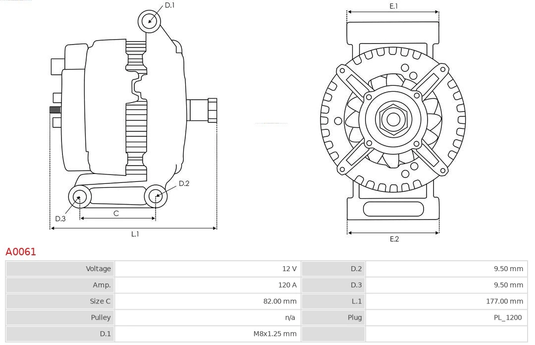 Alternator Brand new AS-PL A0061