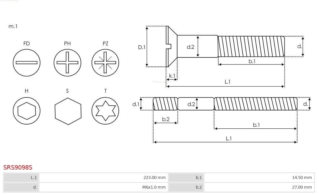 AS-PL SRS9098S Repair Set, alternator