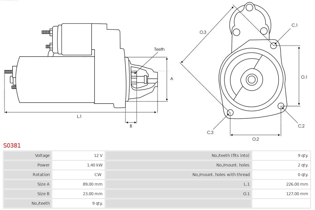 AS-PL S0381 Starter