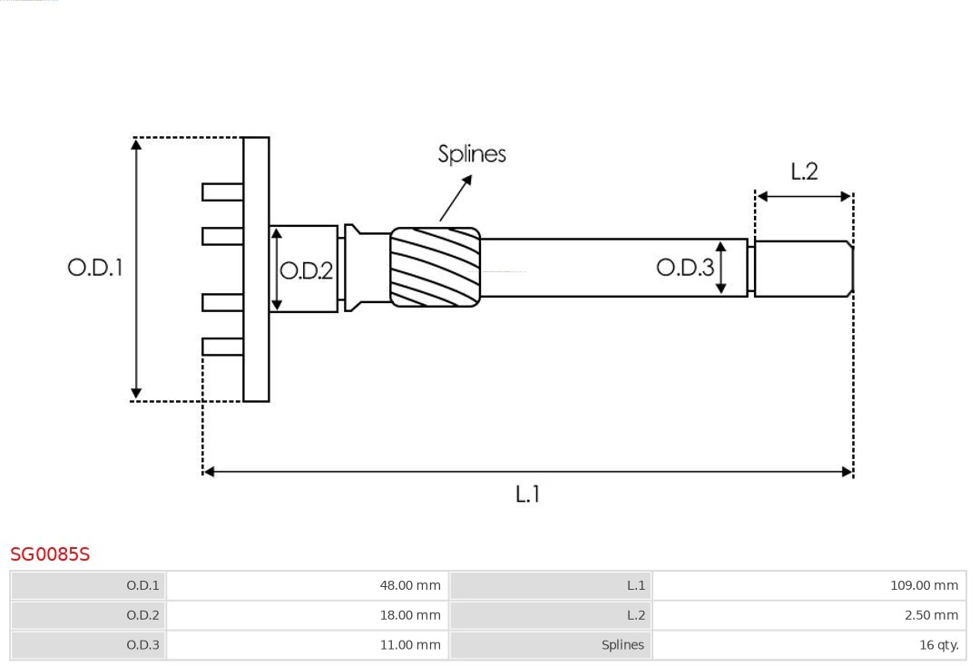 AS-PL SG0085S Repair Kit, starter