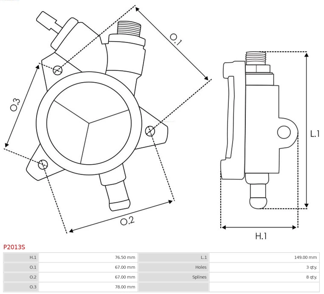 AS-PL P2013S Vacuum Pump