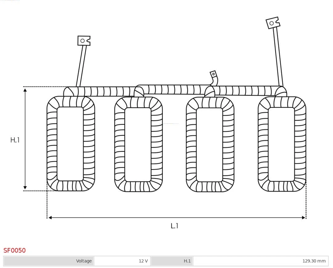 AS-PL SF0050 Field Winding, starter