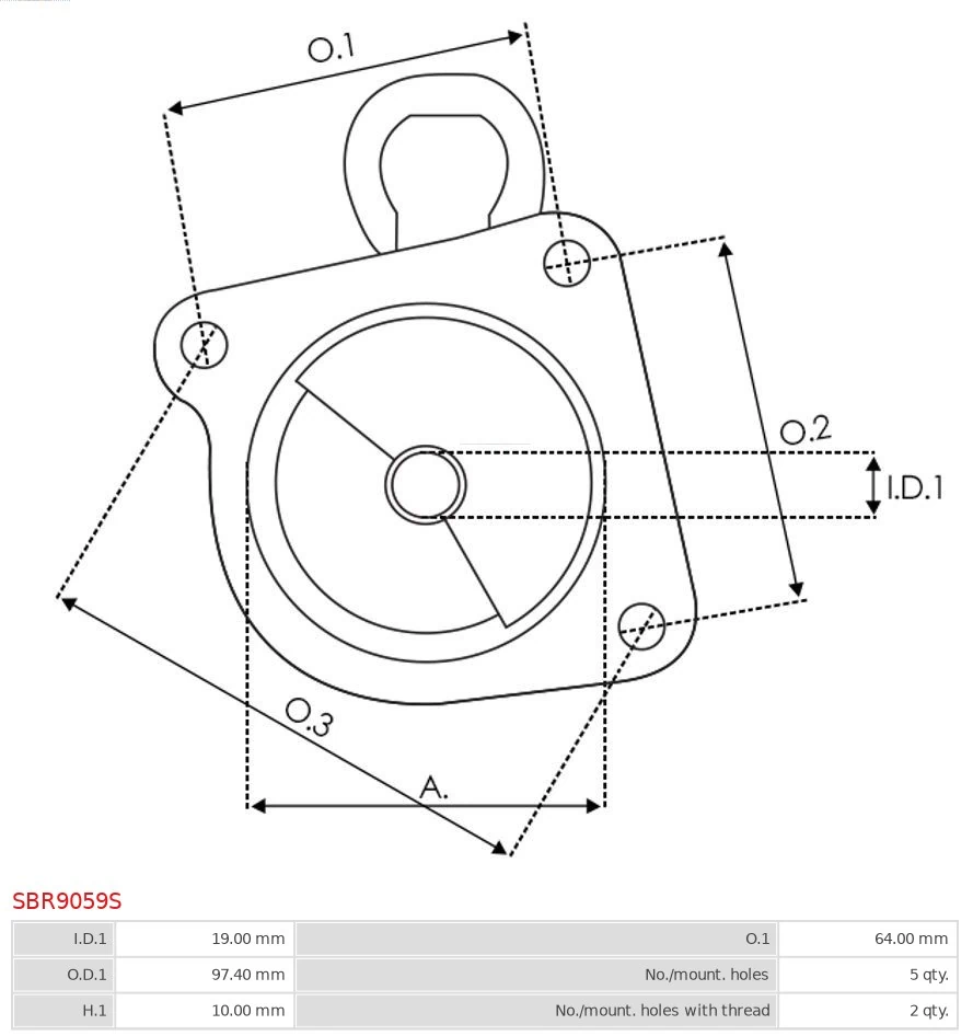 AS-PL SBR9059S Starter Lid, carburettor