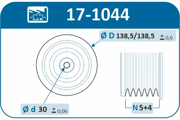 Belt Pulley, crankshaft Technology & Quality, Made in Spain 17-1044