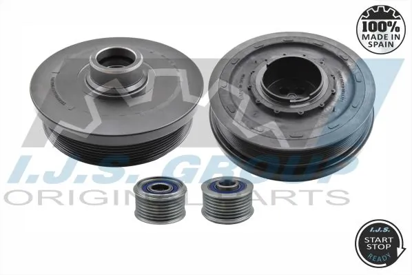 Belt Pulley Set, crankshaft Technology & Quality, Made in Spain 17-1137KIT