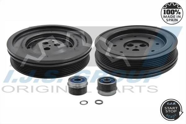Belt Pulley Set, crankshaft Technology & Quality, Made in Spain 17-1069KIT