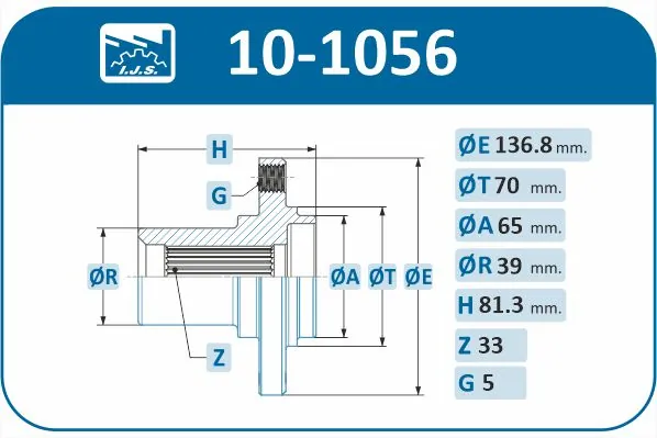 IJS GROUP 10-1056 Wheel Hub