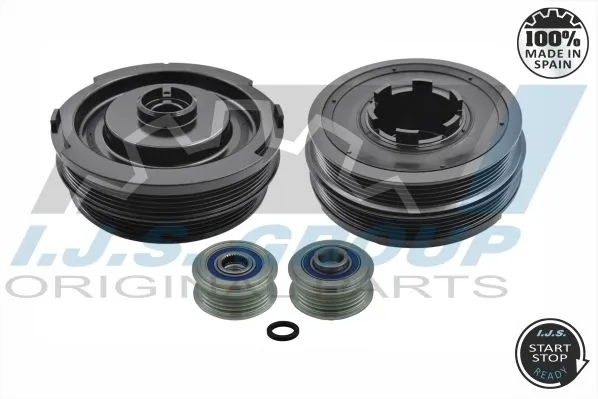 Belt Pulley Set, crankshaft Technology & Quality, Made in Spain 17-1028KIT