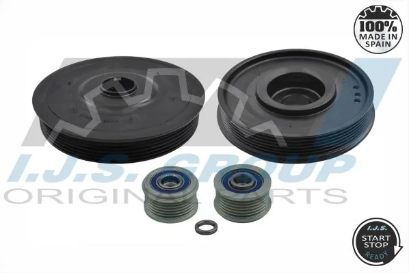 Belt Pulley Set, crankshaft Technology & Quality, Made in Spain 17-1020KITA