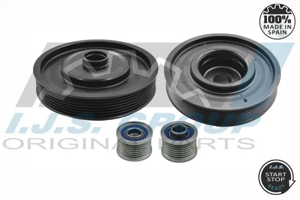 Belt Pulley Set, crankshaft Technology & Quality, Made in Spain 17-1031KIT