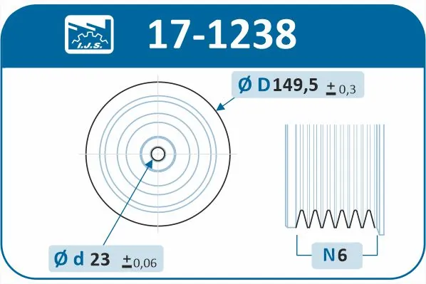 벨트 풀리, 크랭크 샤프트 Technology & Quality, Made in Spain 17-1238
