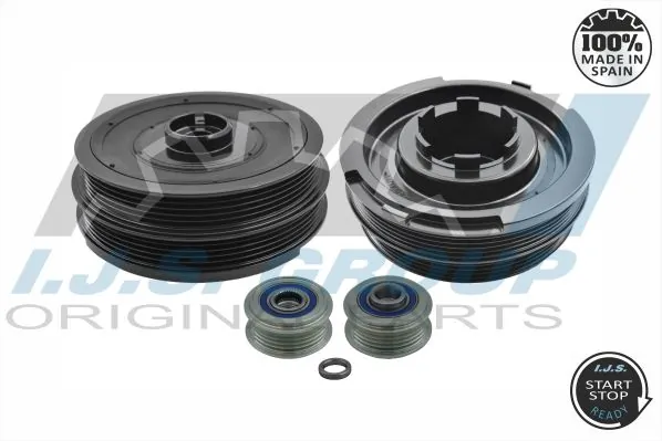 Belt Pulley Set, crankshaft Technology & Quality, Made in Spain 17-1070KIT