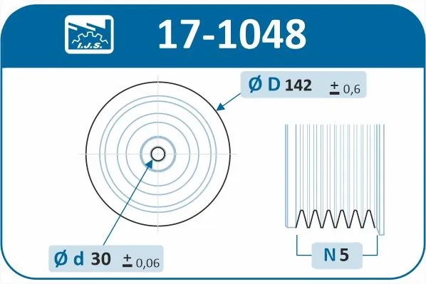 IJS GROUP 17-1048 Belt Pulley, crankshaft