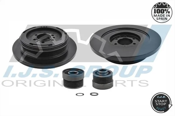 Belt Pulley Set, crankshaft Technology & Quality, Made in Spain 17-1015KIT