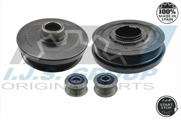Belt Pulley Set, crankshaft Technology & Quality, Made in Spain 17-1136KIT