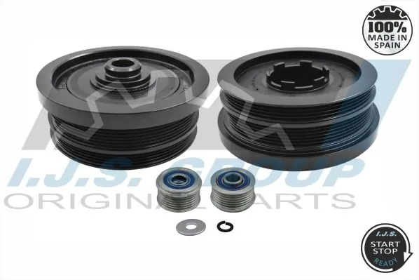 Belt Pulley Set, crankshaft Technology & Quality, Made in Spain 17-1034KITA